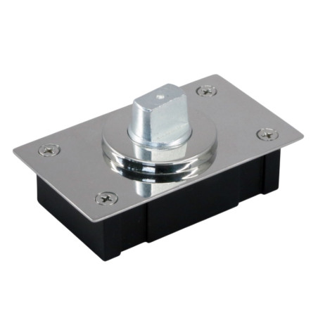 Pivote Inferior de Embutir con Caja 60x100 mm - Acero Inox