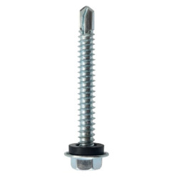 Tornillo autoperforante 14 x 2\'\' con arandela marca fischer