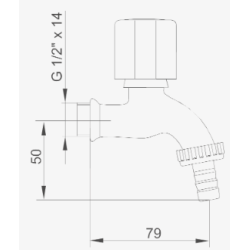 FV CANILLA C/MANGA ALLEGRO 13MM 436/15