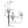 FV GRIFERIAS DOMINIC NEW MONOCOMANDO BIDET 189/85N