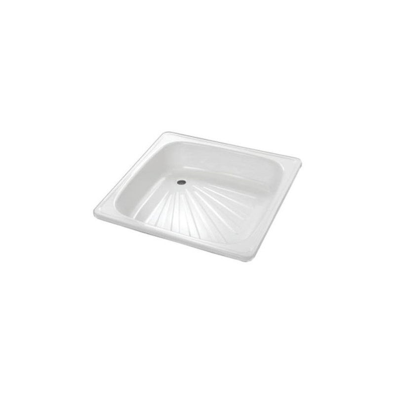 RECEPTACULO  ACERO ESMALT BLANCO 70X70 PRING