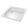 RECEPTACULO  ACERO ESMALT BLANCO 70X70 PRING