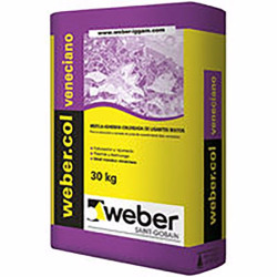WEBER PEGAMENTO VENECIANO NIEVE X 30KG