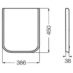 ASIENTO INODORO MILENA BLANCO UREA FERRUM 