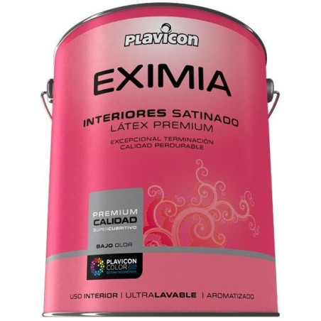 PLAVICON EXIMIA INTERIOR SATINADO BLANCO LATA 4LT