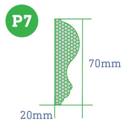 MOLDURA ISOMOLD P7 7X2X20CM X PACK DE 4M