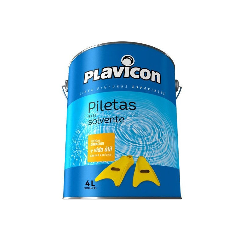 PLAVICON PILETA SOLVENTE BLANCO X 4 LT