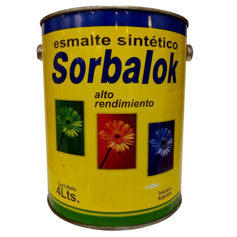 SORBALOK-ESMALTE NEGRO SATINADO X 4 LITROS SORBALOK-ESMALTE NEGRO SATINADO X 4 LITROS