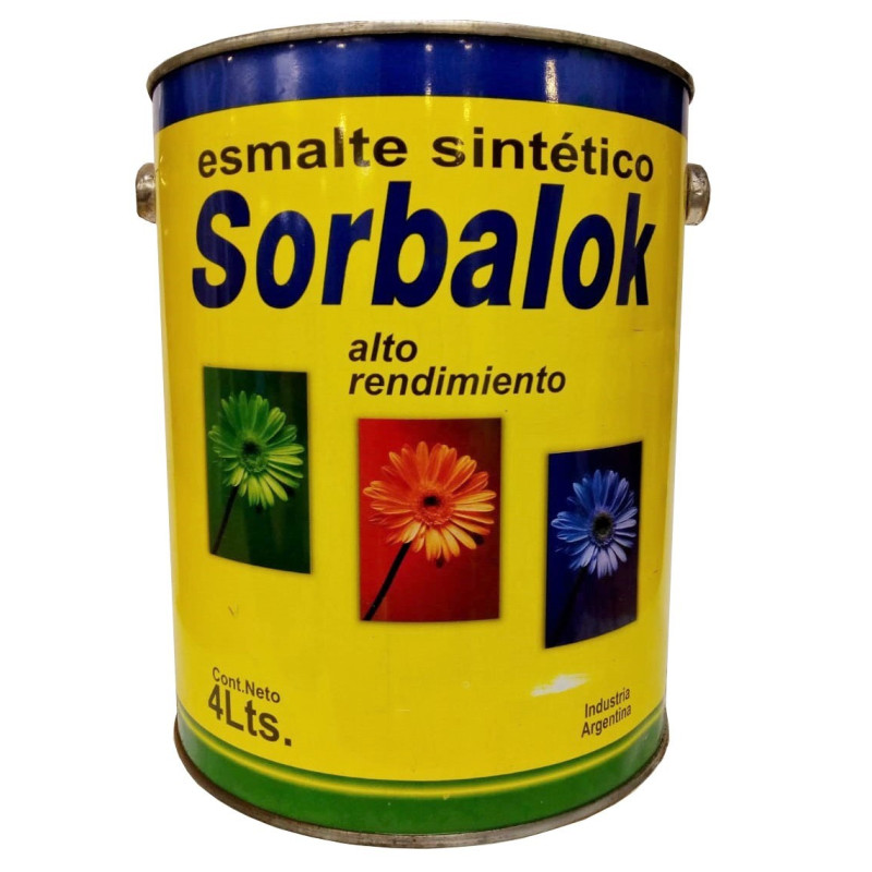 SORBALOK-ESMALTE NEGRO X 4 LITROS