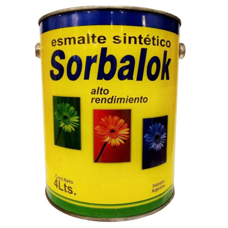 SORBALOK-ESMALTE NARANJA X 4 LITROS