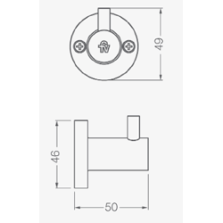 FV ACCESORIO CALIFORNIA PERCHA CROMADO 166/17