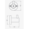 FV ACCESORIO CALIFORNIA PERCHA CROMADO 166/17