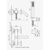 FV GRIFERÍA BAÑERA EXTERIOR CON DUCHA MANUAL