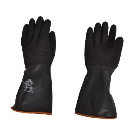 GUANTES PESADOS CORRUGADOS 35 CM LEMBU -PAR-