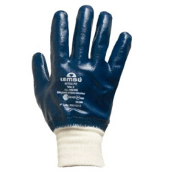 GUANTES NITRILO AZUL PE ELASTICO LEMBU -PAR-