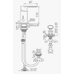 FV GRIFERIA COTY MONOCOMANDO BIDET