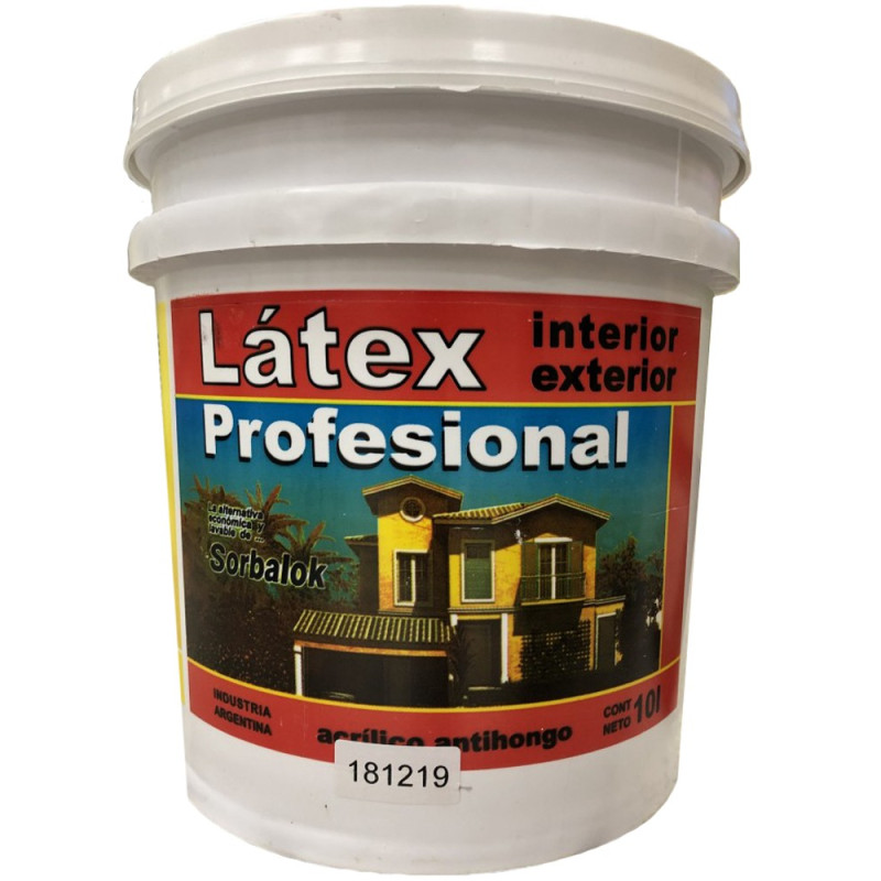 SORBALOK LATEX PROFESIONAL INTERIOR / EXTERIOR X 10 LITROS
