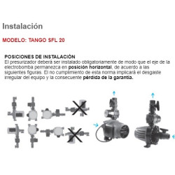 ELEC-BOMBA PRESURIZADOR ROWA TANGO SFL 20