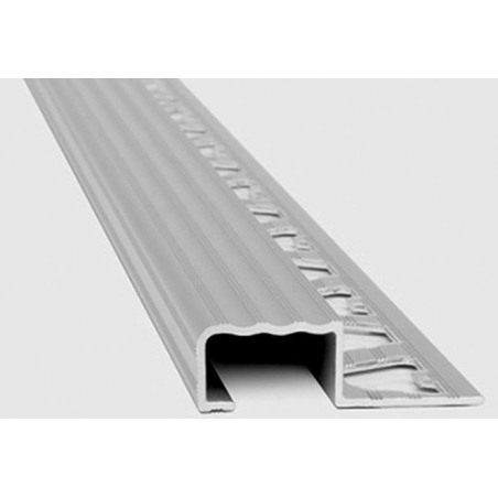 GUARDACANTO ALUMINIO MATE PROT. ESCALON 12,5MM X 20,00MM X 2,5M