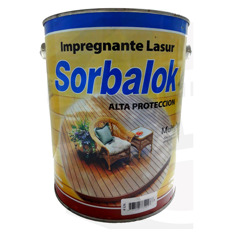 SORBALOK-IMPREGNANTE LASUR CAOBA X 4 LTS SORBALOK-IMPREGNANTE LASUR CAOBA X 4 LTS