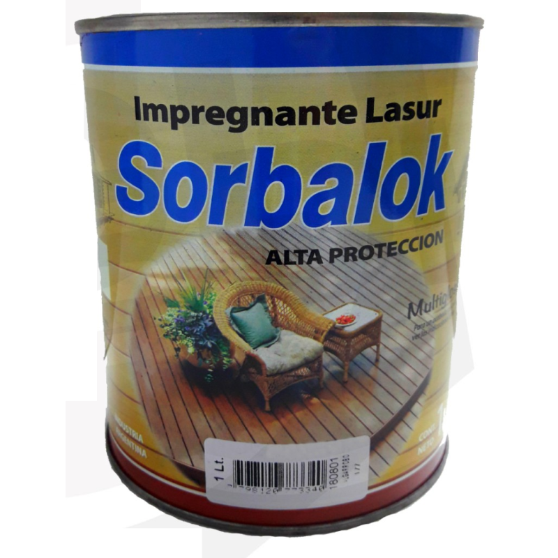 SORBALOK-IMPREGNANTE LASUR NATURAL X 1 LT SORBALOK-IMPREGNANTE LASUR NATURAL X 1 LT