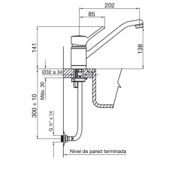 FV GRIF. SWING MONOC.COCINA CR 411.01/90          