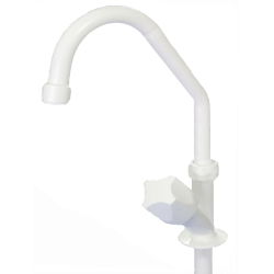 CANILLA 1 AGUA PVC BLANCA SOBREMESADA