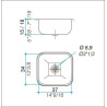 JOHNSON PILETA SIMPLE EE-37/18 (37X34X18)