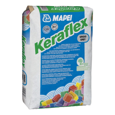 MAPEI PEGAMENTO KERAFLEX GRIS (GDES PZAS+FLEX)25KG