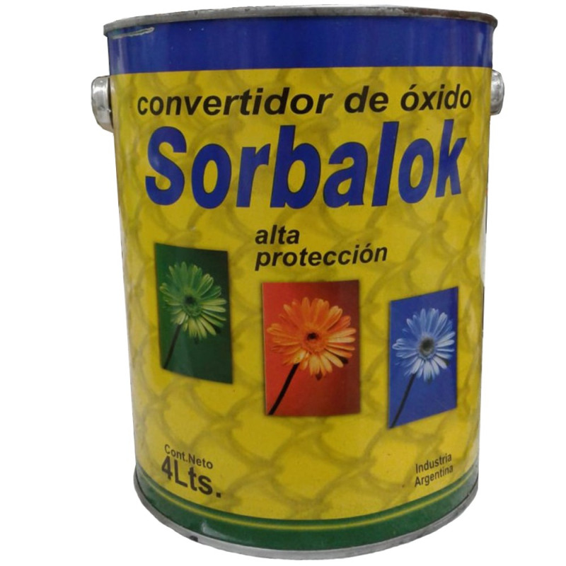 SORBALOK-CONVERTIDOR OXIDO ROJO X 4 LITROS