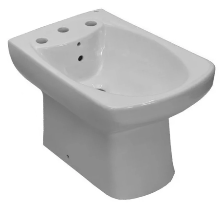 Combo De Sanitarios Dama Senso Con Bidet 3 Agujeros / Sin Asiento - Tapa  Roca