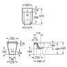 ROCA-THE GAP BIDET 1AG LLUVIA BLANCO