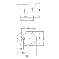 FERRUM ANDINA BIDET BLANCO 1AG BEA1