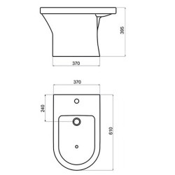 FERRUM VARESE BIDET 1AG BLANCO BJA1J