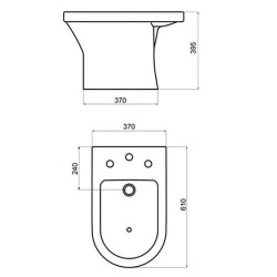 FERRUM VARESE BIDET 3AG BLANCO BJA3J