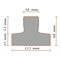 SHAP VIGUETAS PRETENSADO - T-50 - 1° CAL - 1,00 ml