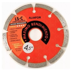 DISCO DE CORTE 115 DIAMANTADO LASER CONCRETO LS-C ALIAFOR