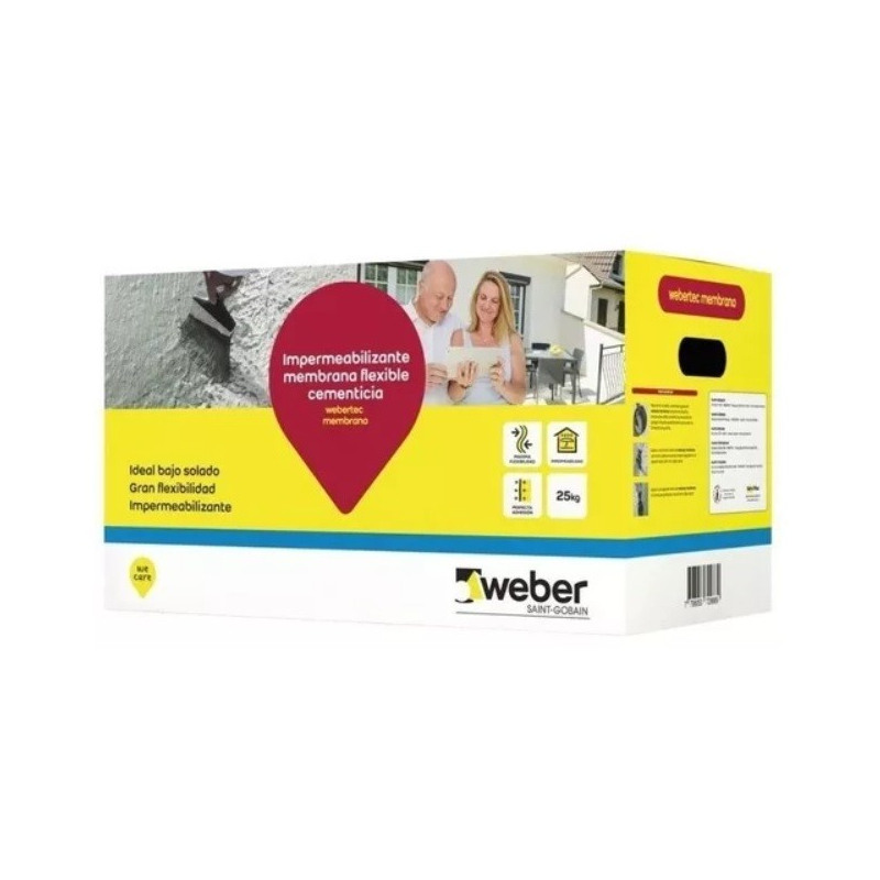 WEBER MEMBRANA LIQUIDO + SOLIDO GRIS 25KG