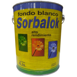 SORBALOK-FONDO BLANCO PARA MADERA X 4 LITROS