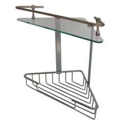 ACC.BAÑO ESQUINERO DOBLE C/1 CRISTAL BO-1019