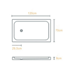 INTER-RECEPTACULO DUCHA ACRIL 120X70X8 APOYO