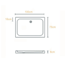 INTER-RECEPTACULO DUCHA ACRIL 100X75X8 APOYO