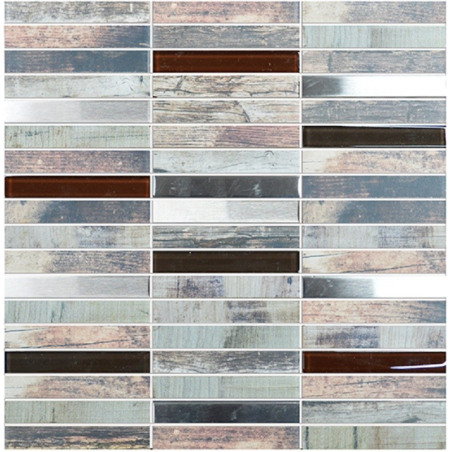 PIU MOSAICO RUSTIC WOOD 30X30  X UNIDAD