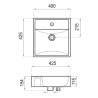 FERRUM TORI LAVATORIO CUADRA GRANDE 40X42,5 1A L325K