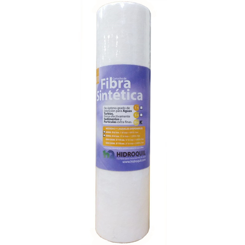 Filtro cartucho 10" de fibra sintética -Hidroquil
