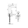 Grifería FV Dominic New monocomando para lavatorio 181/85N