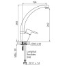 Grifería FV Puelo monocomando para mesada de cocina 0423/B5