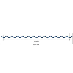 Chapa sinusoidal cincalum N°25 1.086 x 1.00 M