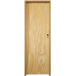 Puerta Placa pino marco chapa 18 - 80x15 Valentinuz - (Izquierda) Standard