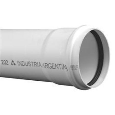 TUBO PVC SANITARIO GRIS 110 x 6MTS